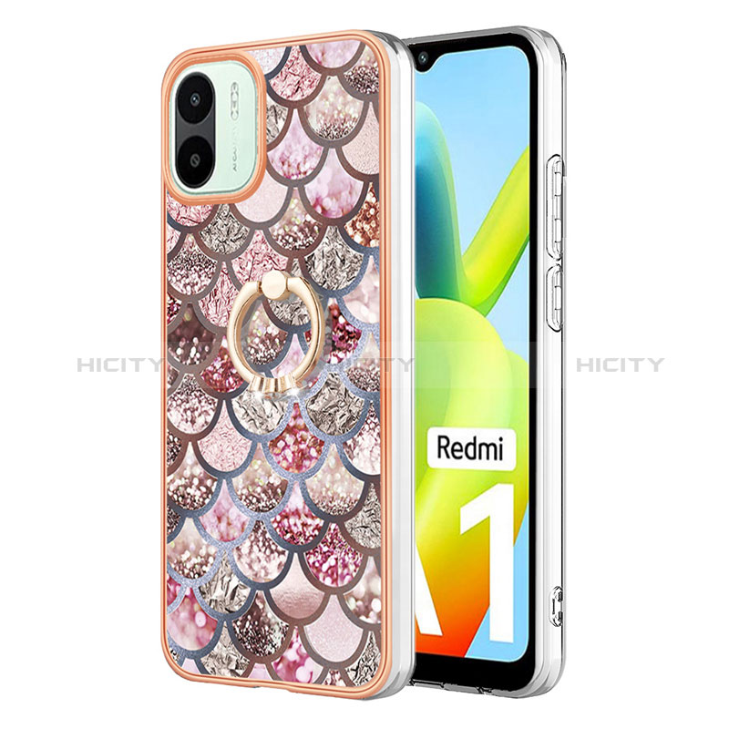 Funda Silicona Gel Goma Patron de Moda Carcasa con Anillo de dedo Soporte YB3 para Xiaomi Redmi A1