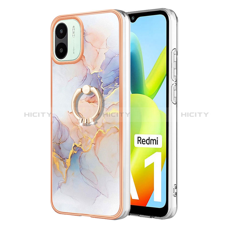 Funda Silicona Gel Goma Patron de Moda Carcasa con Anillo de dedo Soporte YB3 para Xiaomi Redmi A2 Plus