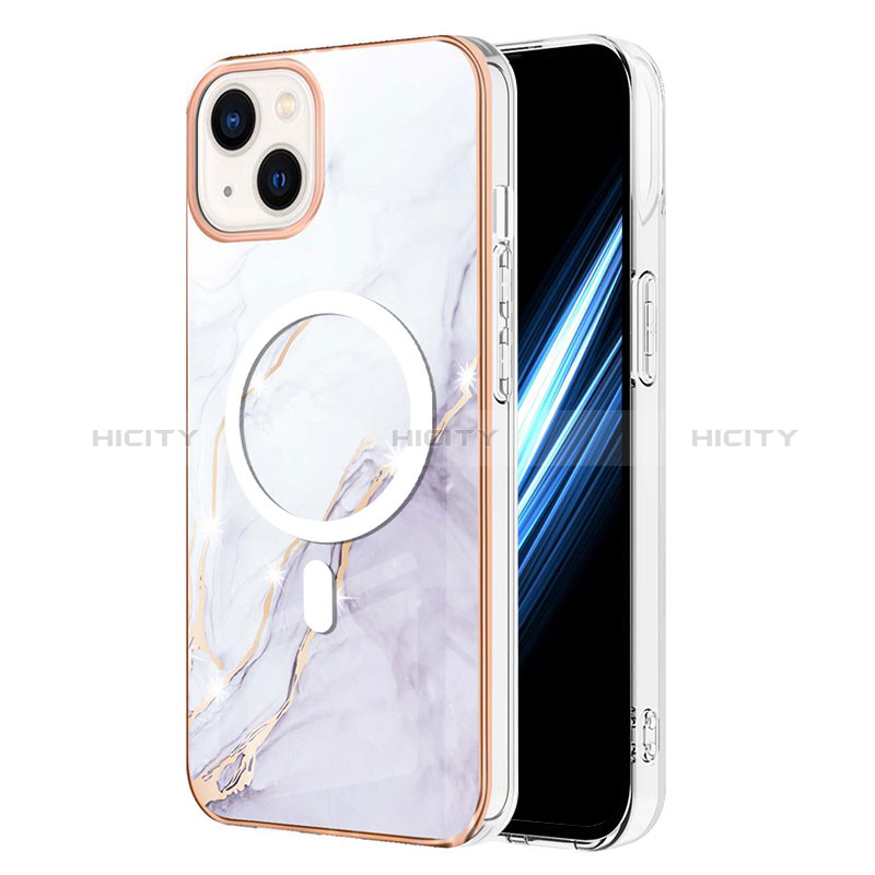 Funda Silicona Gel Goma Patron de Moda Carcasa con Mag-Safe Magnetic para Apple iPhone 14