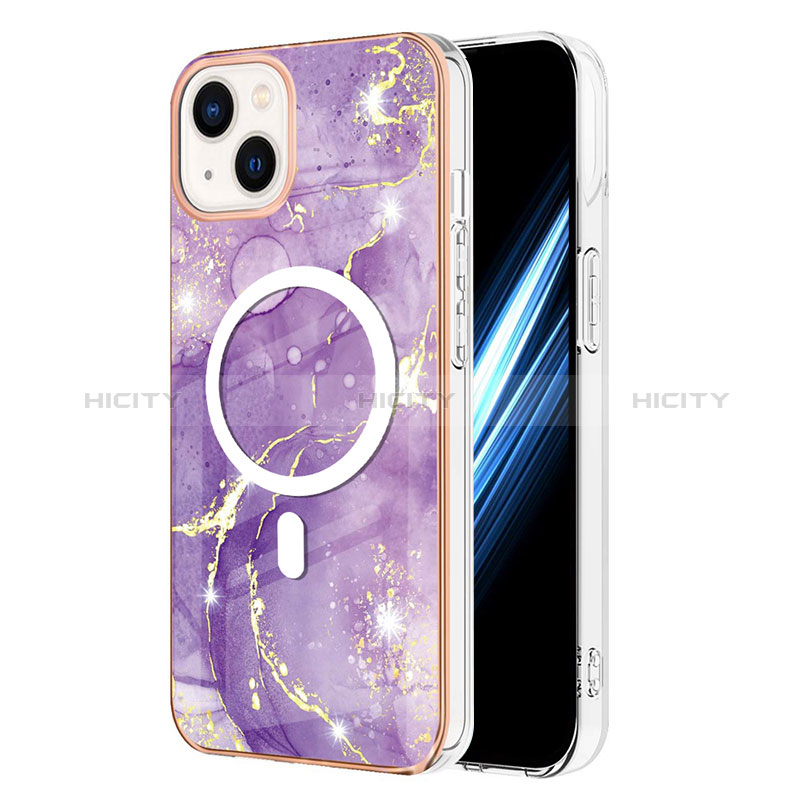 Funda Silicona Gel Goma Patron de Moda Carcasa con Mag-Safe Magnetic para Apple iPhone 14 Plus