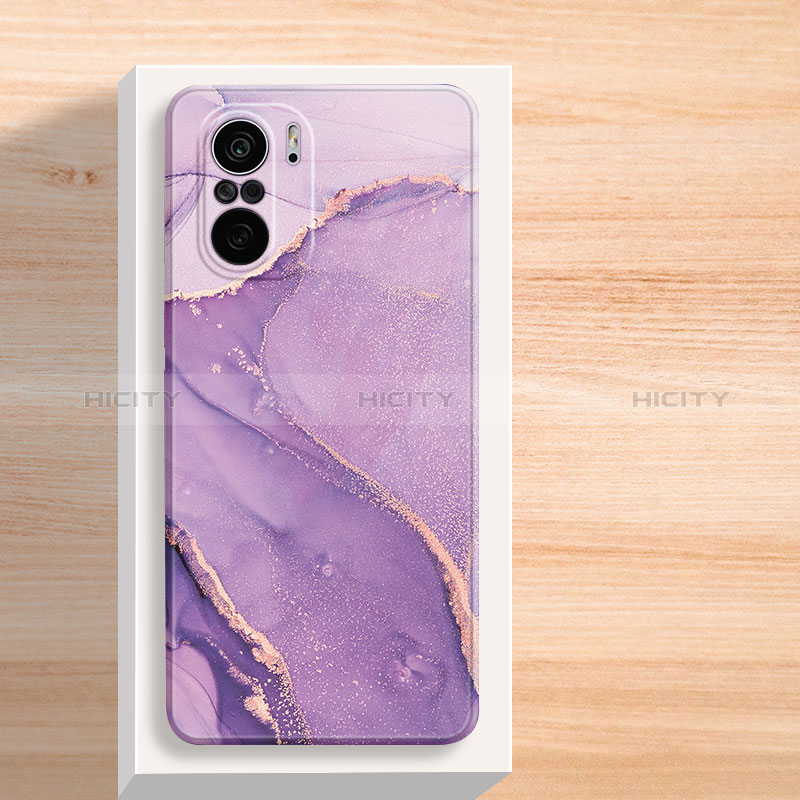 Funda Silicona Gel Goma Patron de Moda Carcasa para Xiaomi Mi 11X 5G Morado