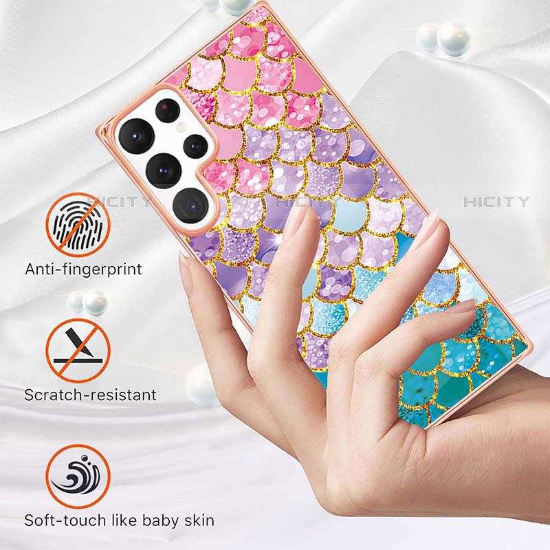 Funda Silicona Gel Goma Patron de Moda Carcasa S01 para Samsung Galaxy S21 Ultra 5G