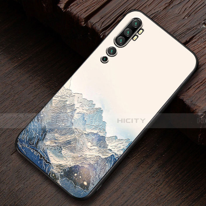 Funda Silicona Gel Goma Patron de Moda Carcasa S01 para Xiaomi Mi Note 10