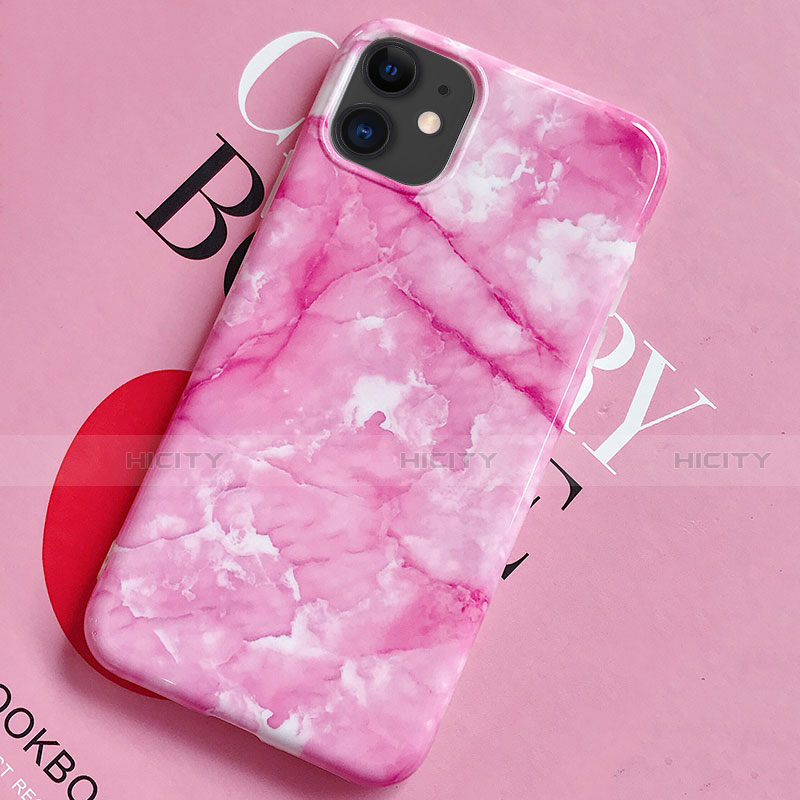 Funda Silicona Gel Goma Patron de Moda Carcasa S02 para Apple iPhone 11 Rosa