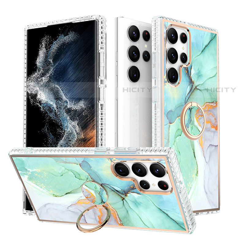 Funda Silicona Gel Goma Patron de Moda Carcasa S02 para Samsung Galaxy S22 Ultra 5G