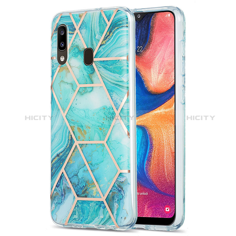 Funda Silicona Gel Goma Patron de Moda Carcasa Y01B para Samsung Galaxy A20