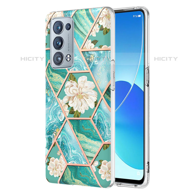 Funda Silicona Gel Goma Patron de Moda Carcasa Y02B para Oppo Reno6 Pro+ Plus 5G