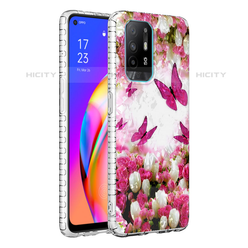 Funda Silicona Gel Goma Patron de Moda Carcasa Y04B para Oppo F19 Pro