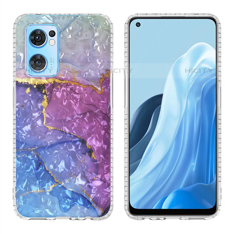 Funda Silicona Gel Goma Patron de Moda Carcasa Y04B para Oppo Reno7 5G