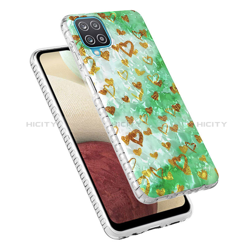 Funda Silicona Gel Goma Patron de Moda Carcasa Y04B para Samsung Galaxy A12