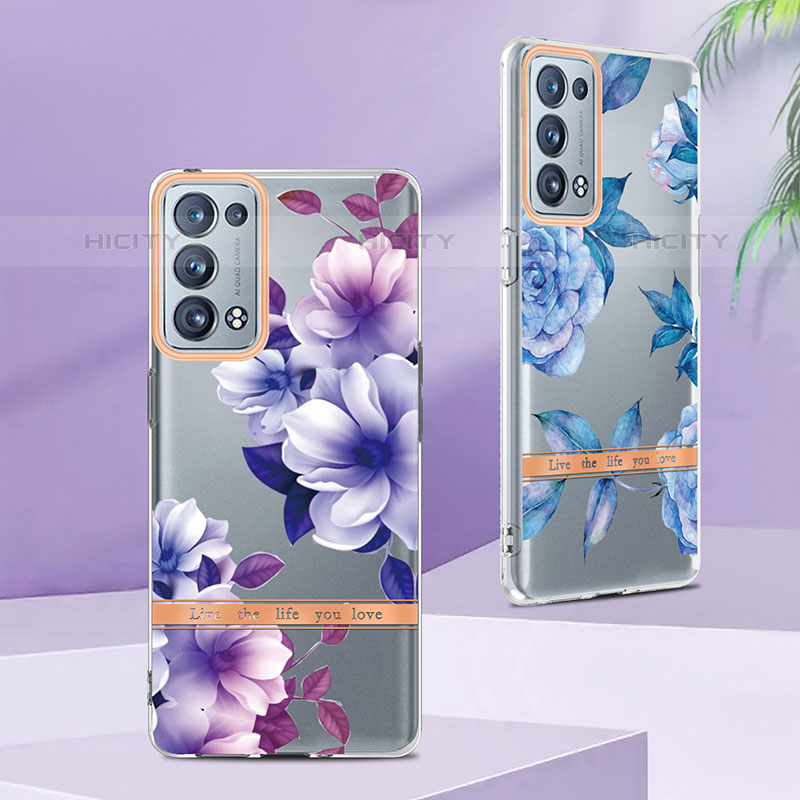 Funda Silicona Gel Goma Patron de Moda Carcasa Y06B para Oppo Reno6 Pro 5G