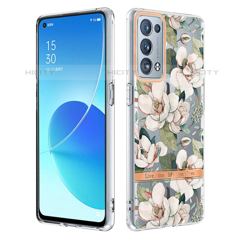 Funda Silicona Gel Goma Patron de Moda Carcasa Y06B para Oppo Reno6 Pro+ Plus 5G