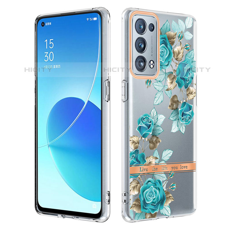 Funda Silicona Gel Goma Patron de Moda Carcasa Y06B para Oppo Reno6 Pro+ Plus 5G