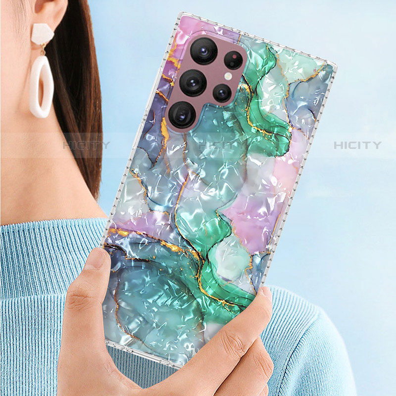 Funda Silicona Gel Goma Patron de Moda Carcasa Y07B para Samsung Galaxy S22 Ultra 5G