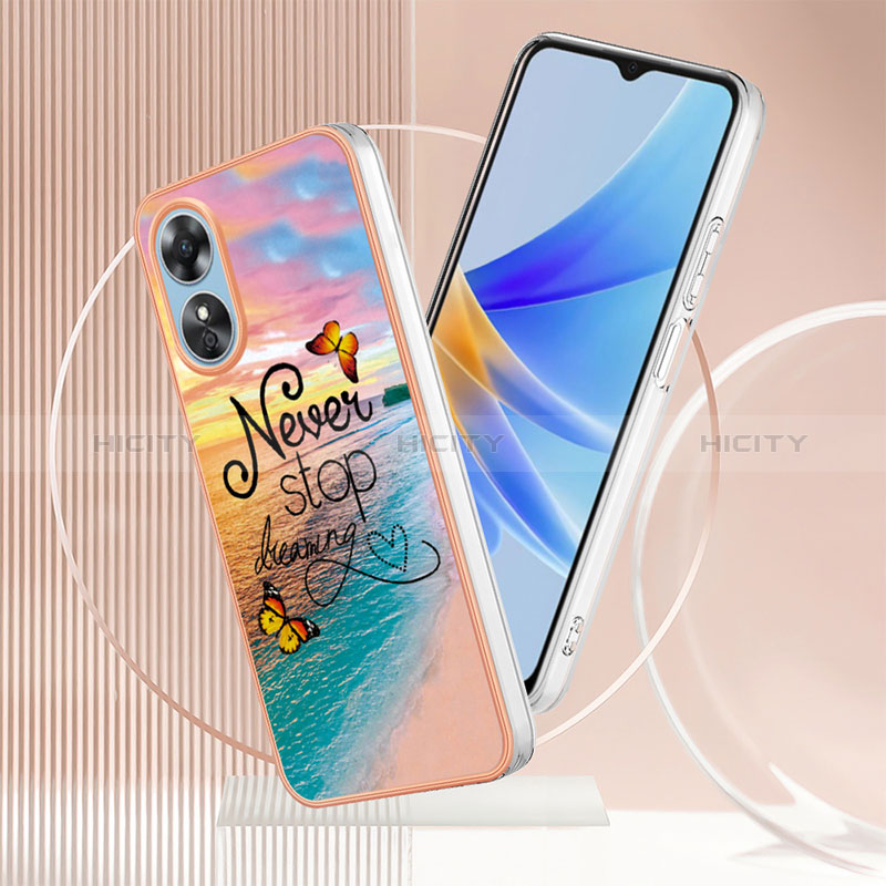 Funda Silicona Gel Goma Patron de Moda Carcasa YB3 para Oppo A17