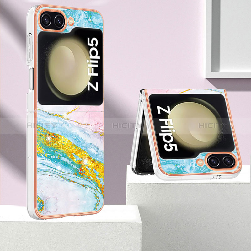 Funda Silicona Gel Goma Patron de Moda Carcasa YB5 para Samsung Galaxy Z Flip5 5G