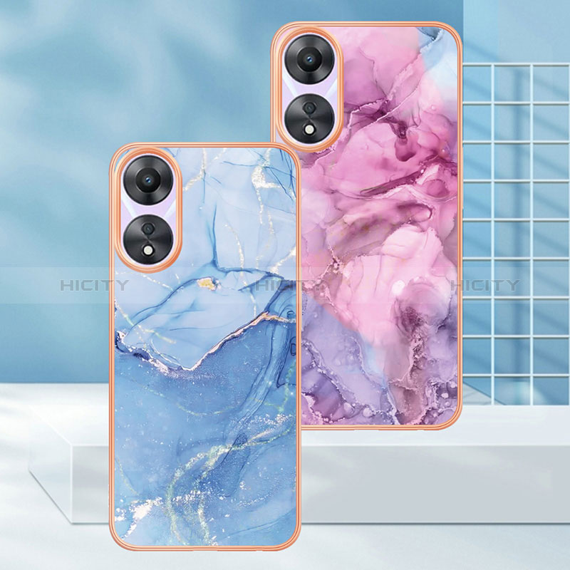 Funda Silicona Gel Goma Patron de Moda Carcasa YB7 para Oppo A58 5G