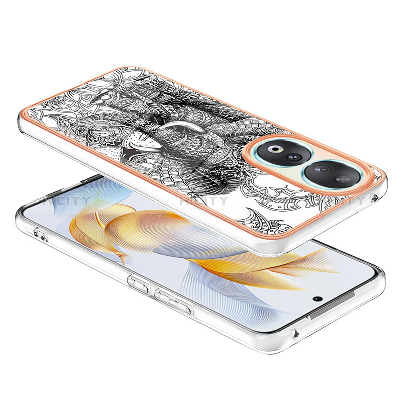 Funda Silicona Gel Goma Patron de Moda Carcasa YB8 para Huawei Honor 90 5G