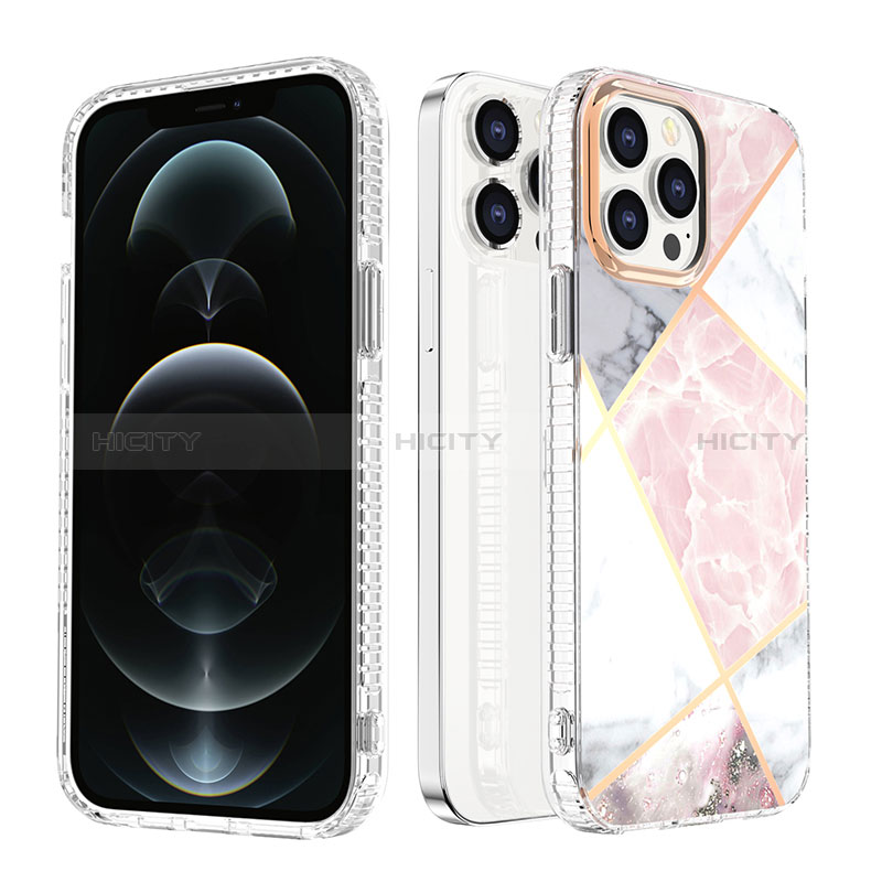 Funda Silicona Gel Goma Patron de Moda Carcasa YJ1 para Apple iPhone 13 Pro