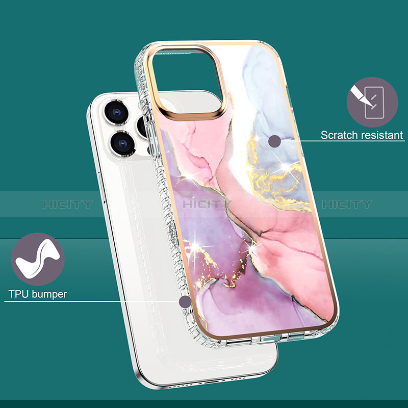 Funda Silicona Gel Goma Patron de Moda Carcasa YJ1 para Apple iPhone 13 Pro Max