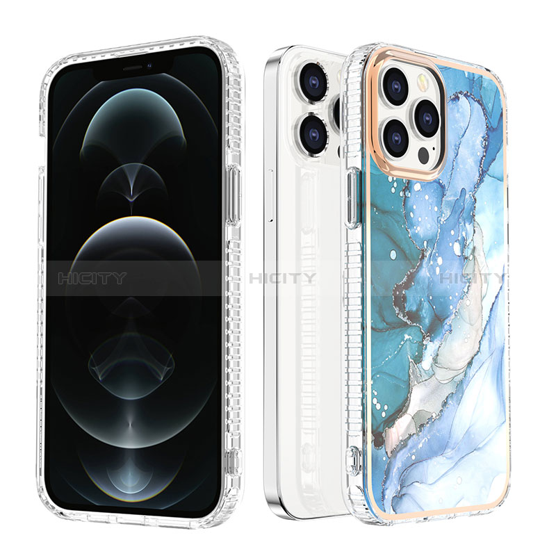 Funda Silicona Gel Goma Patron de Moda Carcasa YJ1 para Apple iPhone 13 Pro Max