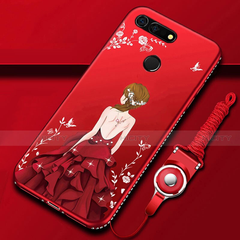 Funda Silicona Gel Goma Vestido de Novia Carcasa K01 para Huawei Honor View 20