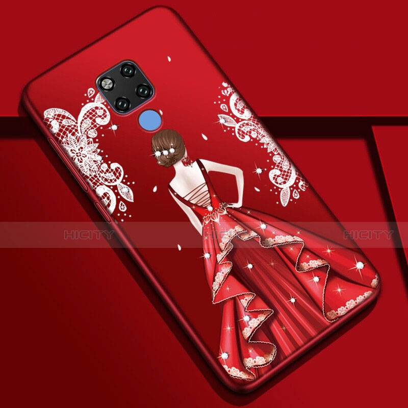 Funda Silicona Gel Goma Vestido de Novia Carcasa K01 para Huawei Mate 20