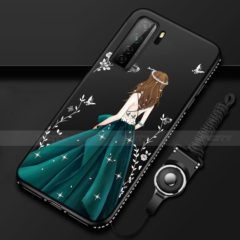 Funda Silicona Gel Goma Vestido de Novia Carcasa K01 para Huawei Nova 7 SE 5G