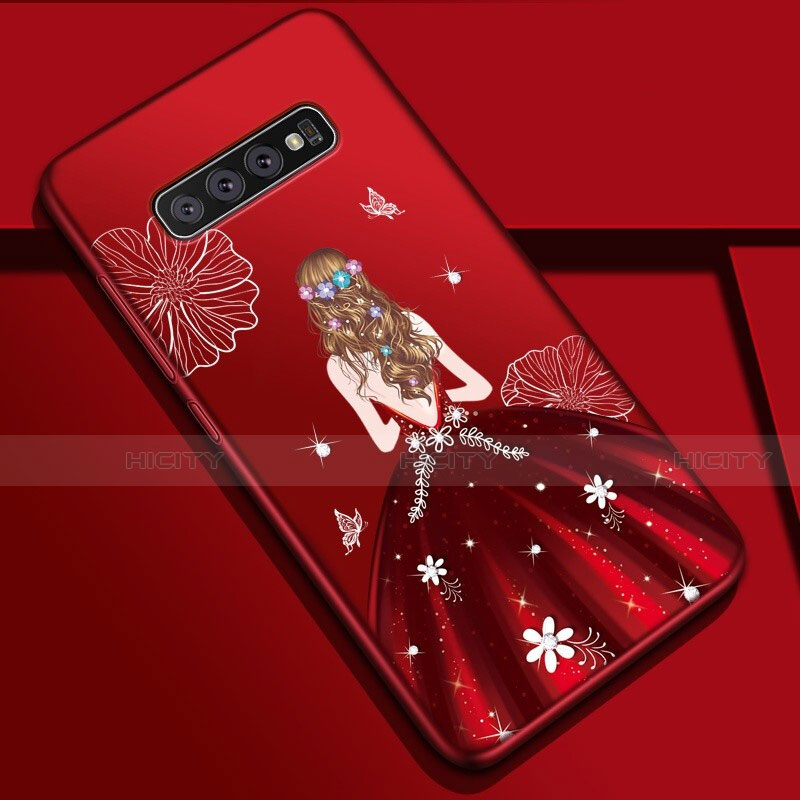 Funda Silicona Gel Goma Vestido de Novia Carcasa K01 para Samsung Galaxy S10