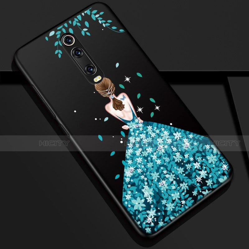 Funda Silicona Gel Goma Vestido de Novia Carcasa K01 para Xiaomi Redmi K20 Pro Azul