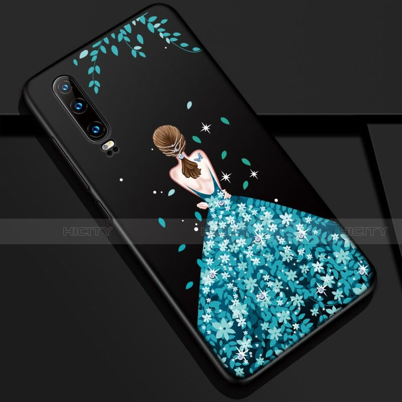 Funda Silicona Gel Goma Vestido de Novia Carcasa K02 para Huawei P30