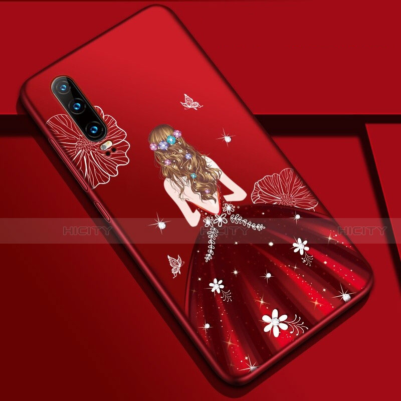 Funda Silicona Gel Goma Vestido de Novia Carcasa K02 para Huawei P30