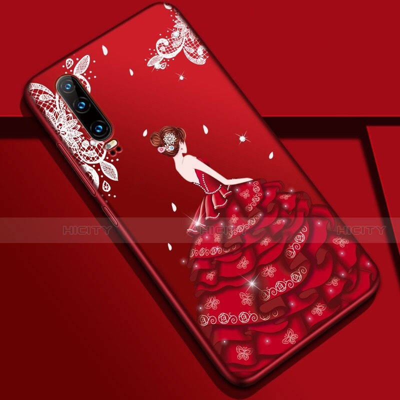 Funda Silicona Gel Goma Vestido de Novia Carcasa K02 para Huawei P30