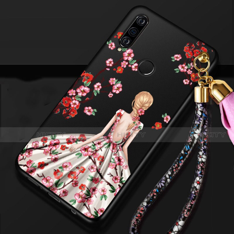 Funda Silicona Gel Goma Vestido de Novia Carcasa K02 para Huawei P30 Lite Multicolor