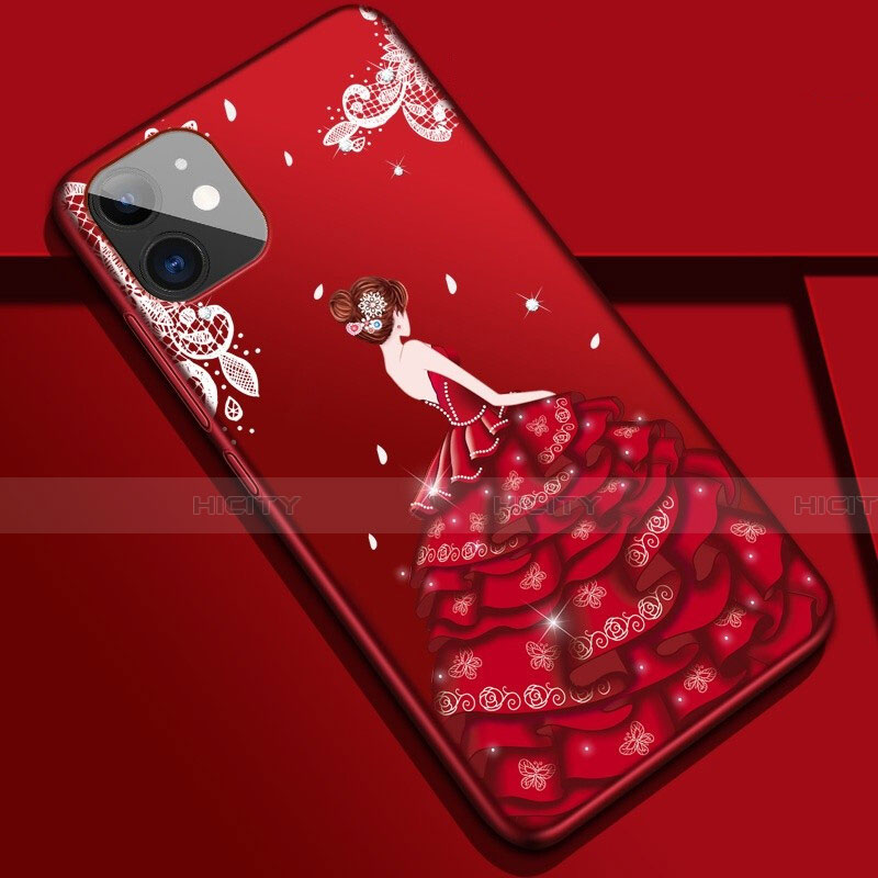 Funda Silicona Gel Goma Vestido de Novia Carcasa M02 para Apple iPhone 11