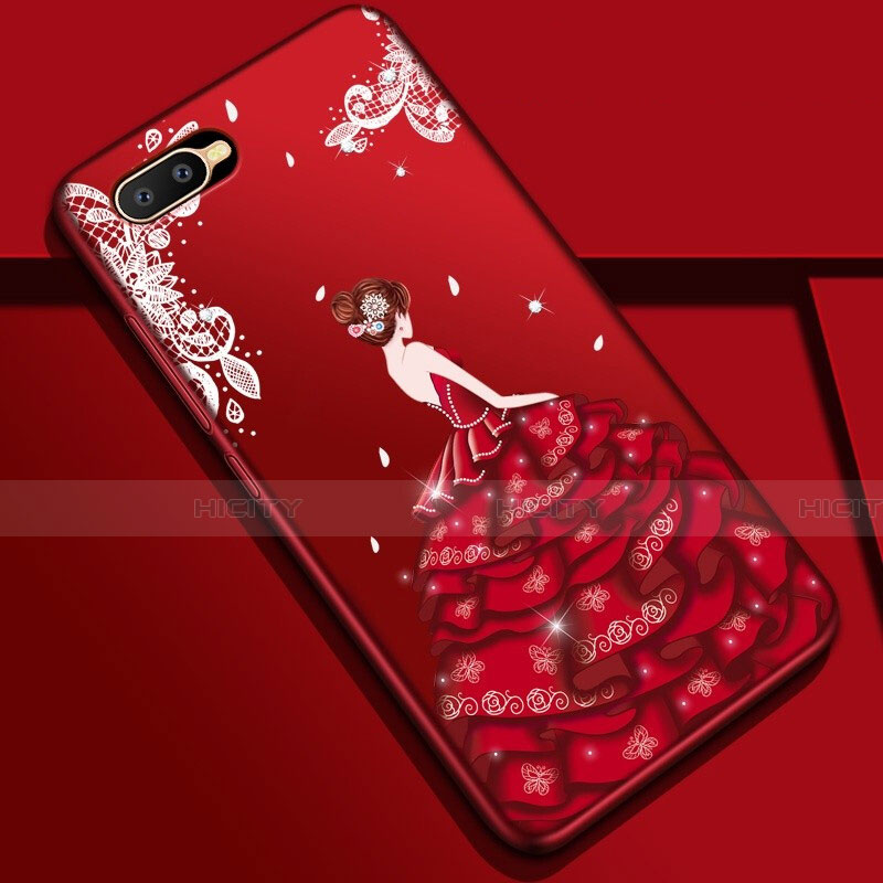 Funda Silicona Gel Goma Vestido de Novia Carcasa M04 para Oppo R17 Neo