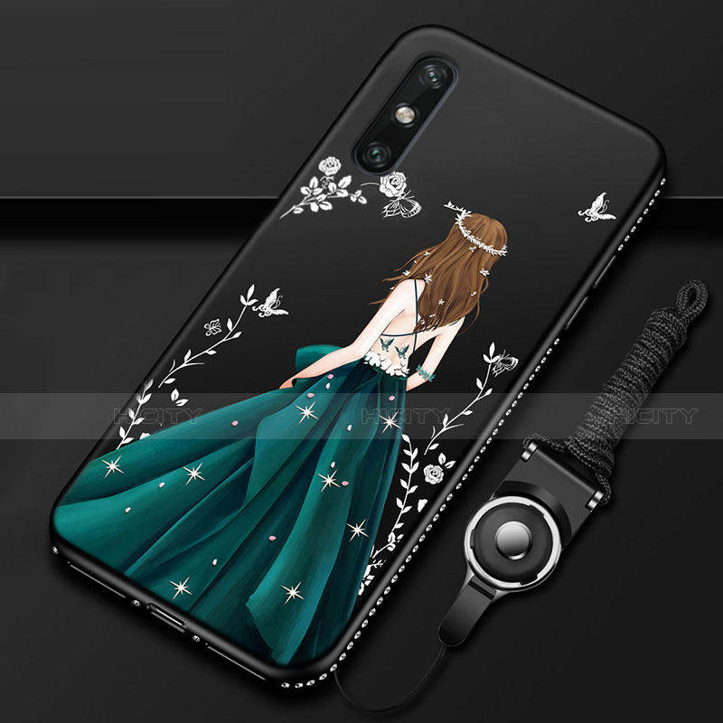 Funda Silicona Gel Goma Vestido de Novia Carcasa para Huawei Enjoy 10e