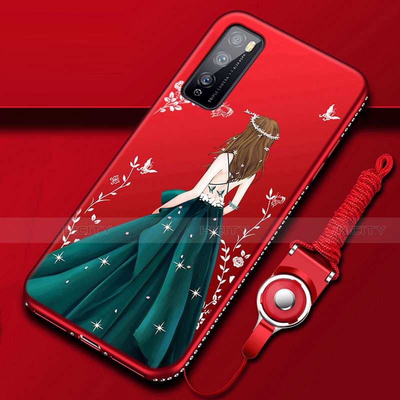 Funda Silicona Gel Goma Vestido de Novia Carcasa para Huawei Enjoy 20 Pro 5G