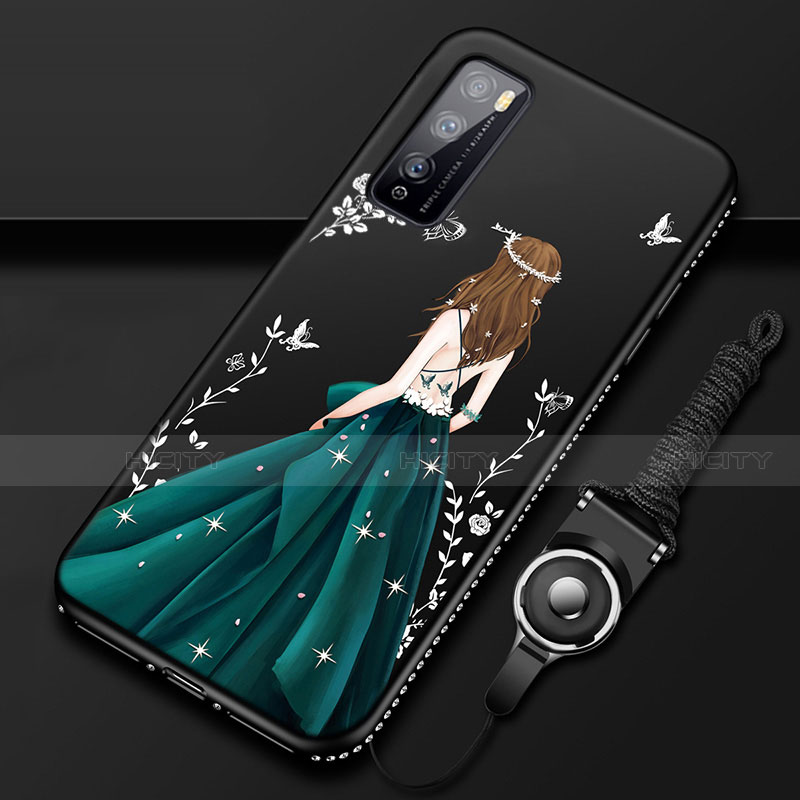 Funda Silicona Gel Goma Vestido de Novia Carcasa para Huawei Enjoy 20 Pro 5G