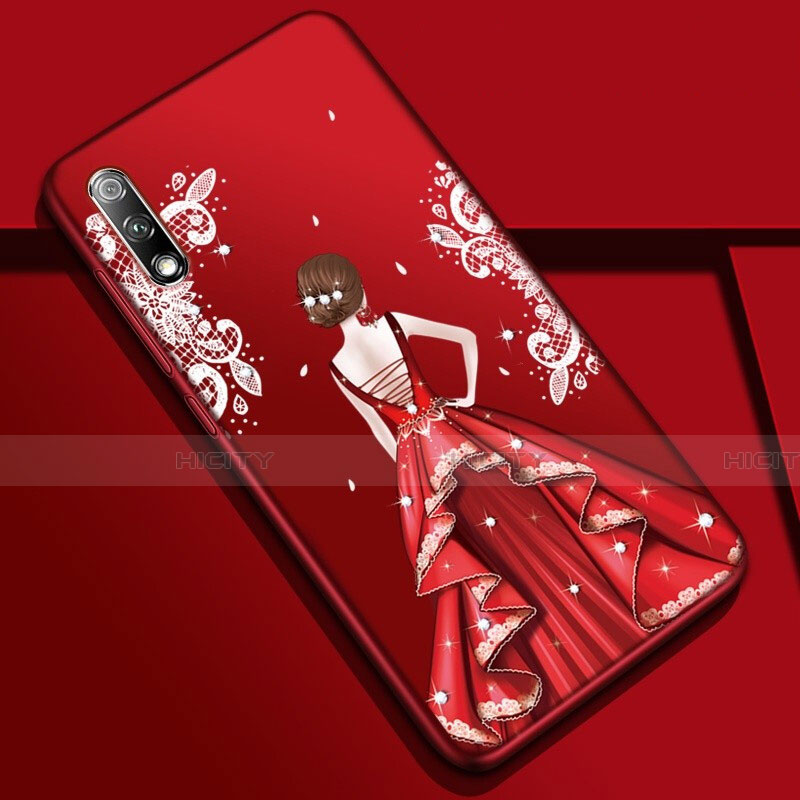 Funda Silicona Gel Goma Vestido de Novia Carcasa para Huawei Honor 9X