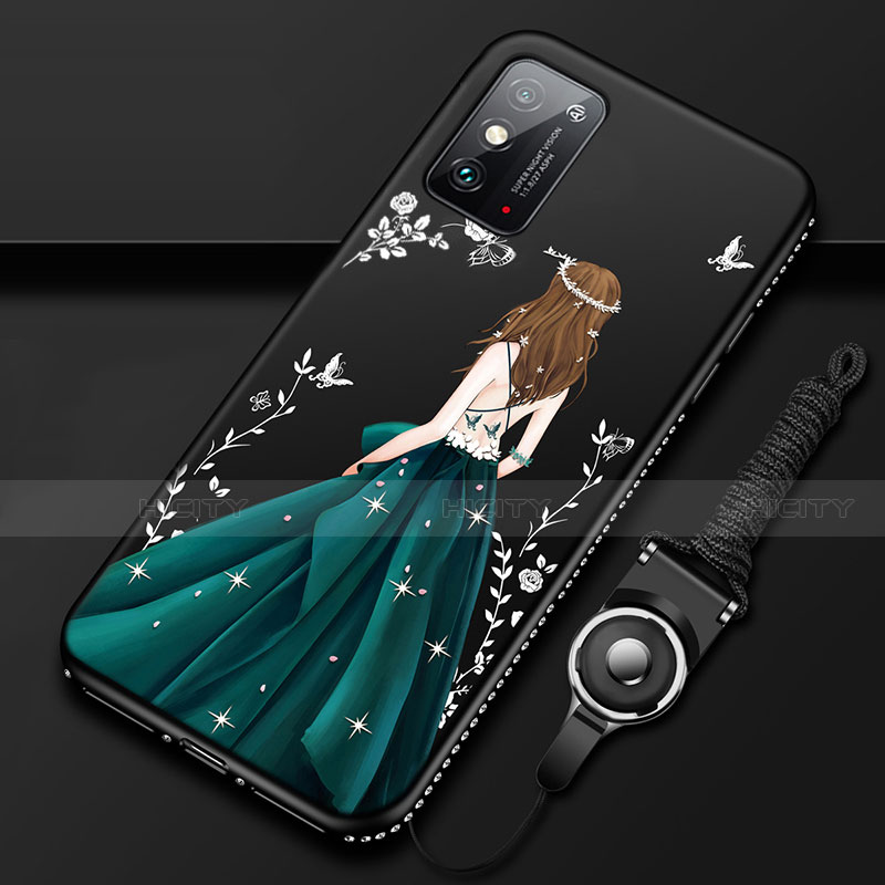 Funda Silicona Gel Goma Vestido de Novia Carcasa para Huawei Honor X10 Max 5G