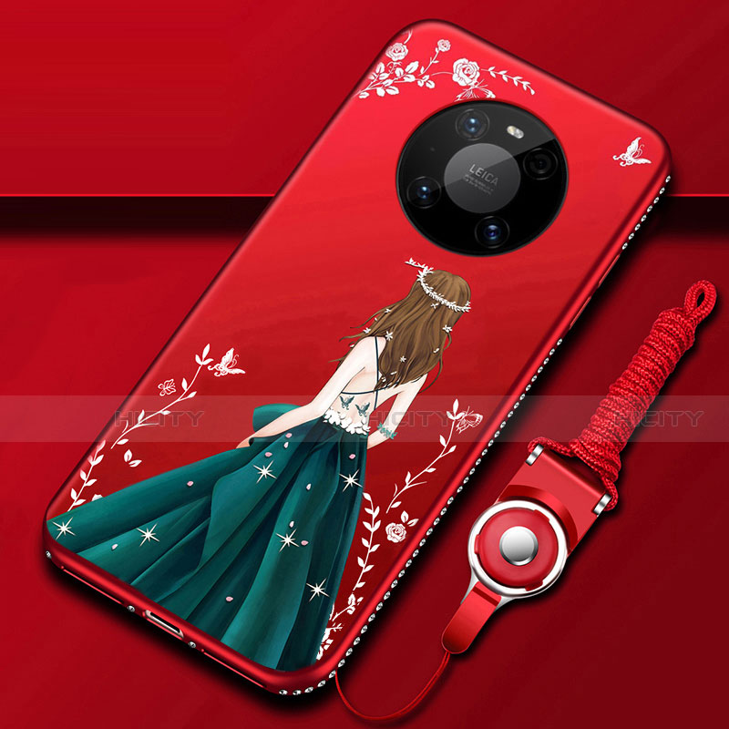 Funda Silicona Gel Goma Vestido de Novia Carcasa para Huawei Mate 40 Pro