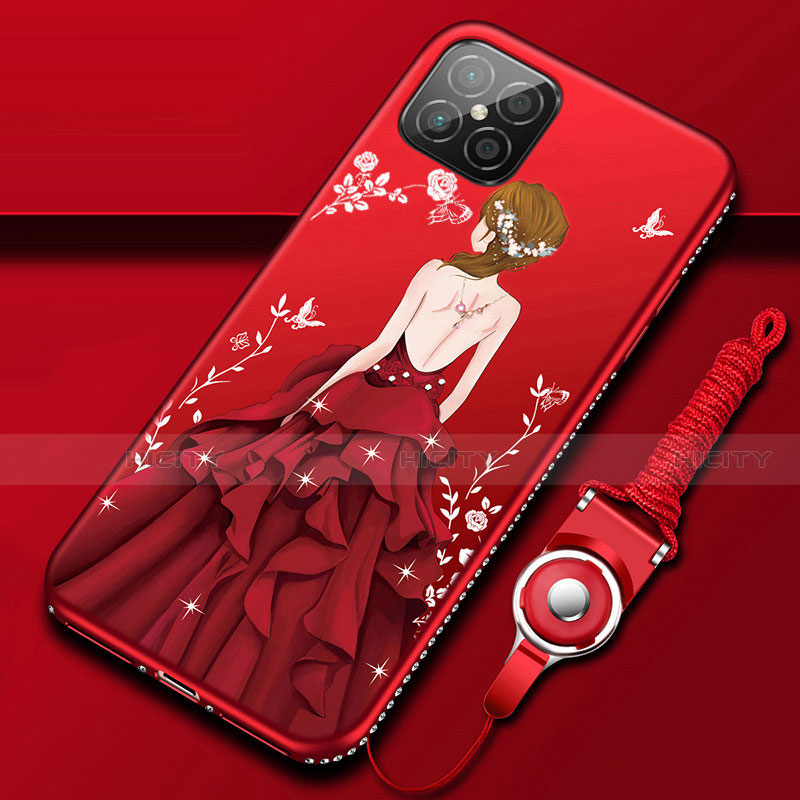 Funda Silicona Gel Goma Vestido de Novia Carcasa para Huawei Nova 8 SE 5G