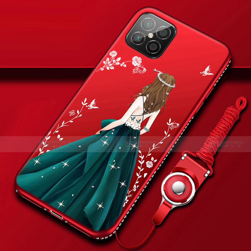 Funda Silicona Gel Goma Vestido de Novia Carcasa para Huawei Nova 8 SE 5G