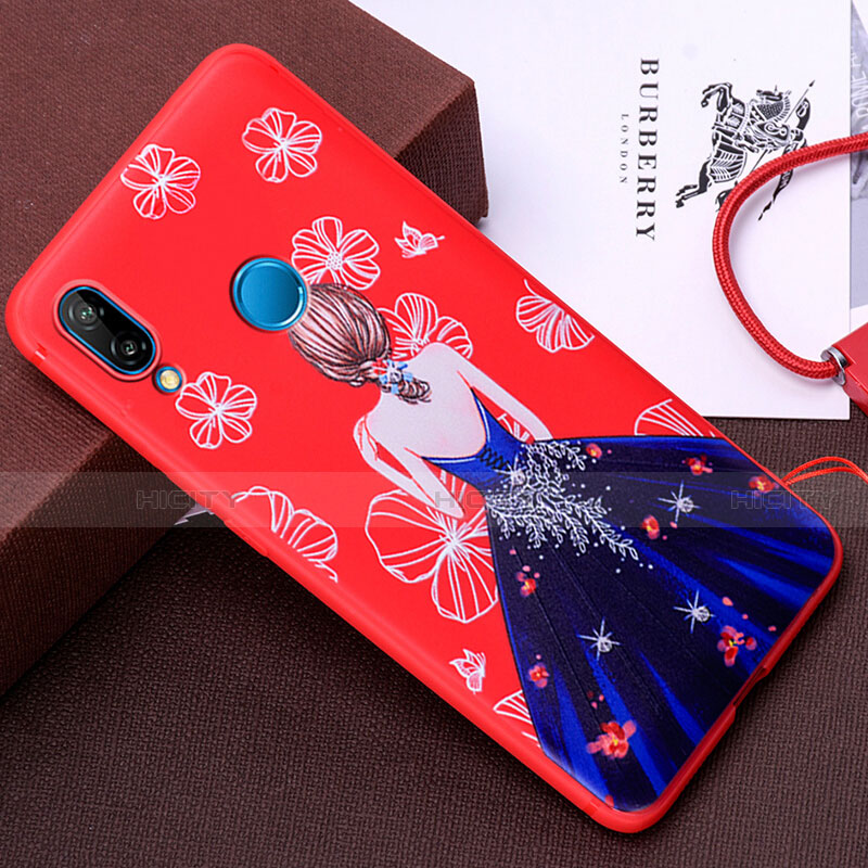 Funda Silicona Gel Goma Vestido de Novia Carcasa para Huawei P20 Lite