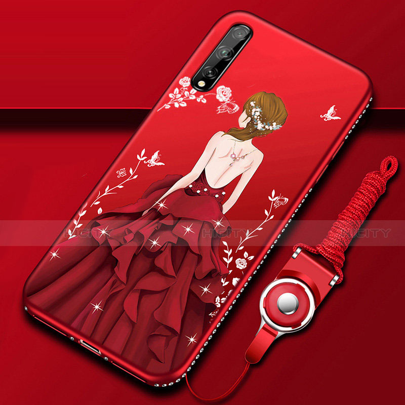 Funda Silicona Gel Goma Vestido de Novia Carcasa para Huawei Y8p