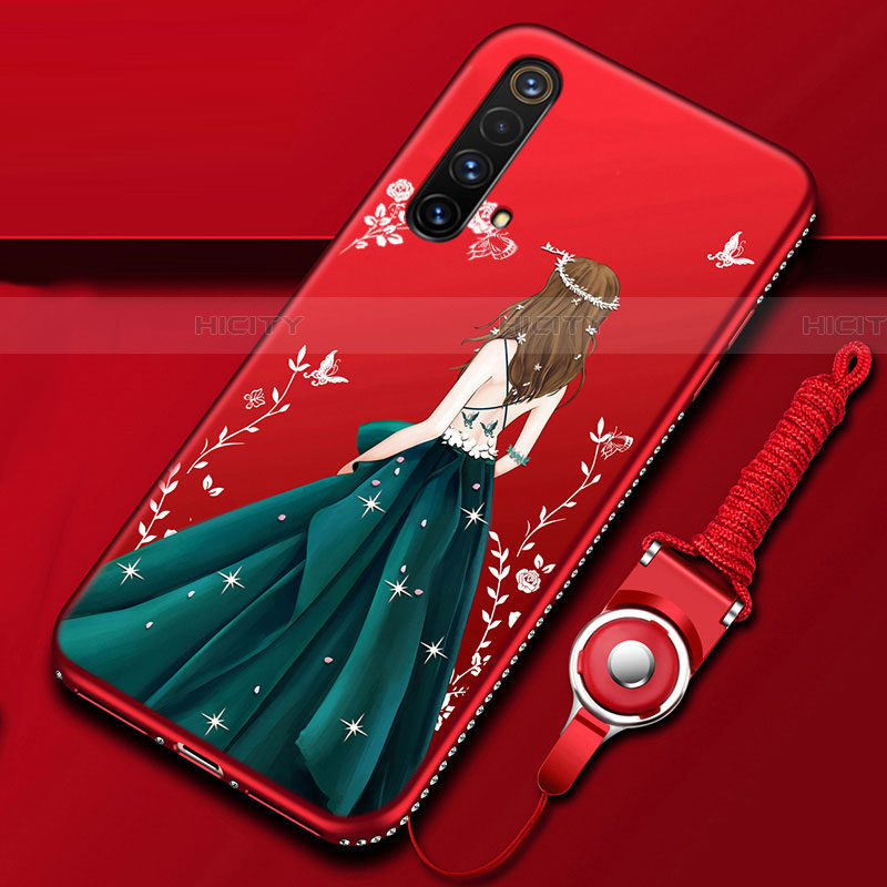 Funda Silicona Gel Goma Vestido de Novia Carcasa para Realme X50m 5G