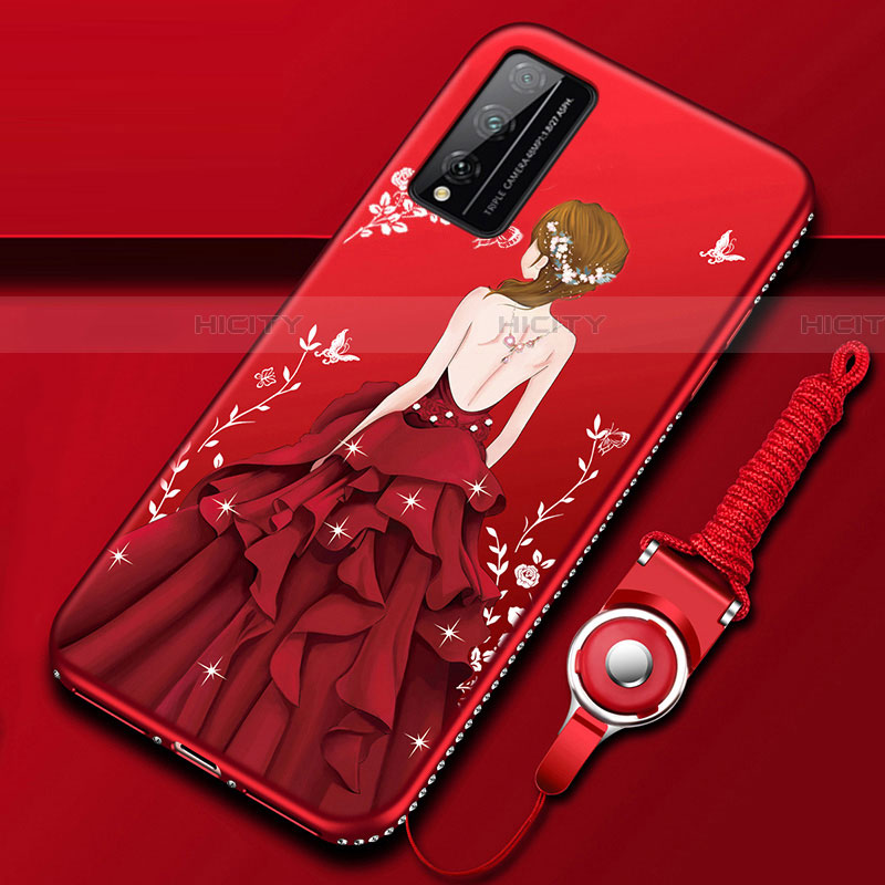 Funda Silicona Gel Goma Vestido de Novia Carcasa S01 para Huawei Honor Play4T Pro