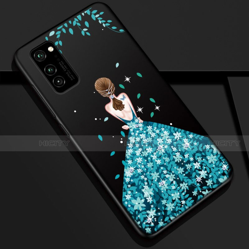 Funda Silicona Gel Goma Vestido de Novia Carcasa S01 para Huawei Honor View 30 5G