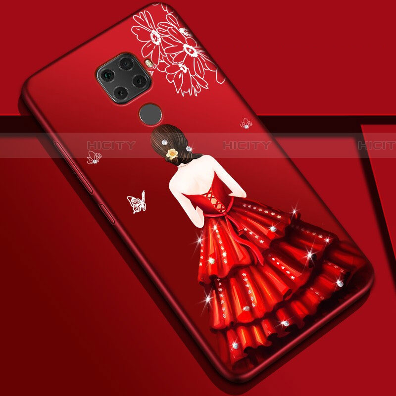 Funda Silicona Gel Goma Vestido de Novia Carcasa S01 para Huawei Mate 30 Lite